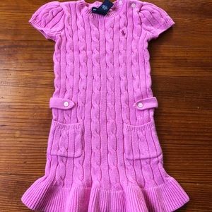 Ralph Lauren pink sweater dress size 5